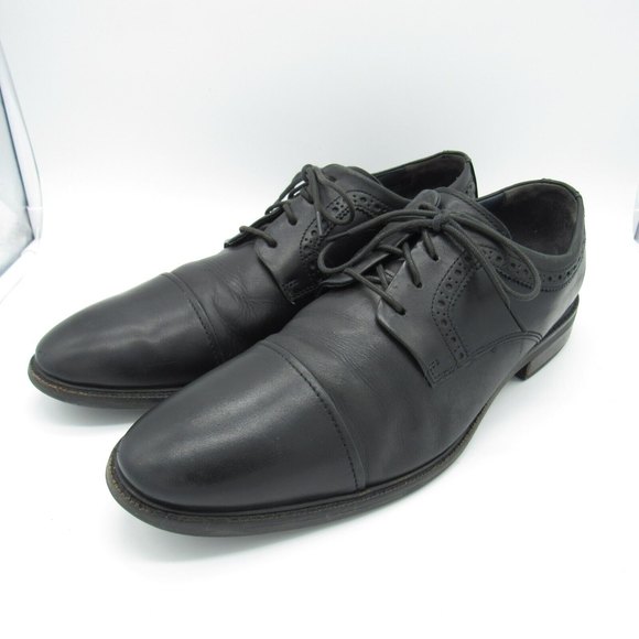 Cole Haan Men Size 10.5 Buckland Cap Toe Oxford Leather Black Dress Shoes C28881 main image 9